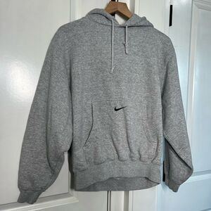 Nike mens grey hoodie swoosh size small sweater athlete vintage P469